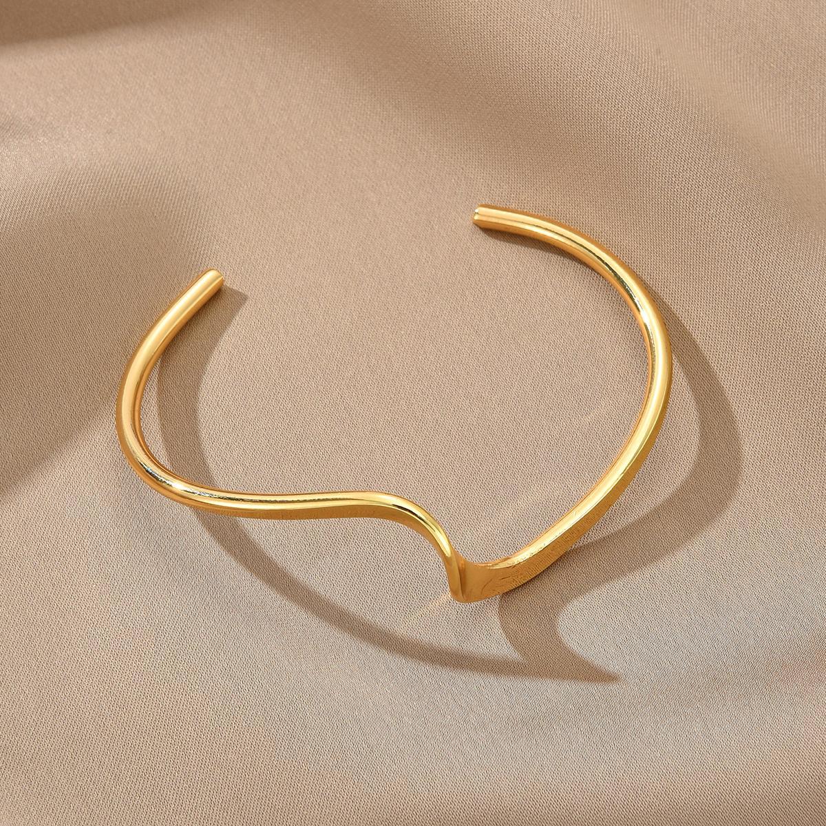 Wave Open Hand Bracelet