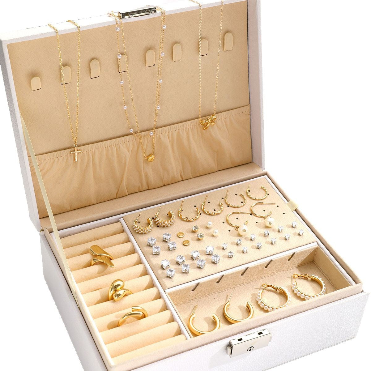 Rhinestone & Pearl Jewelry Set (27 pieces)