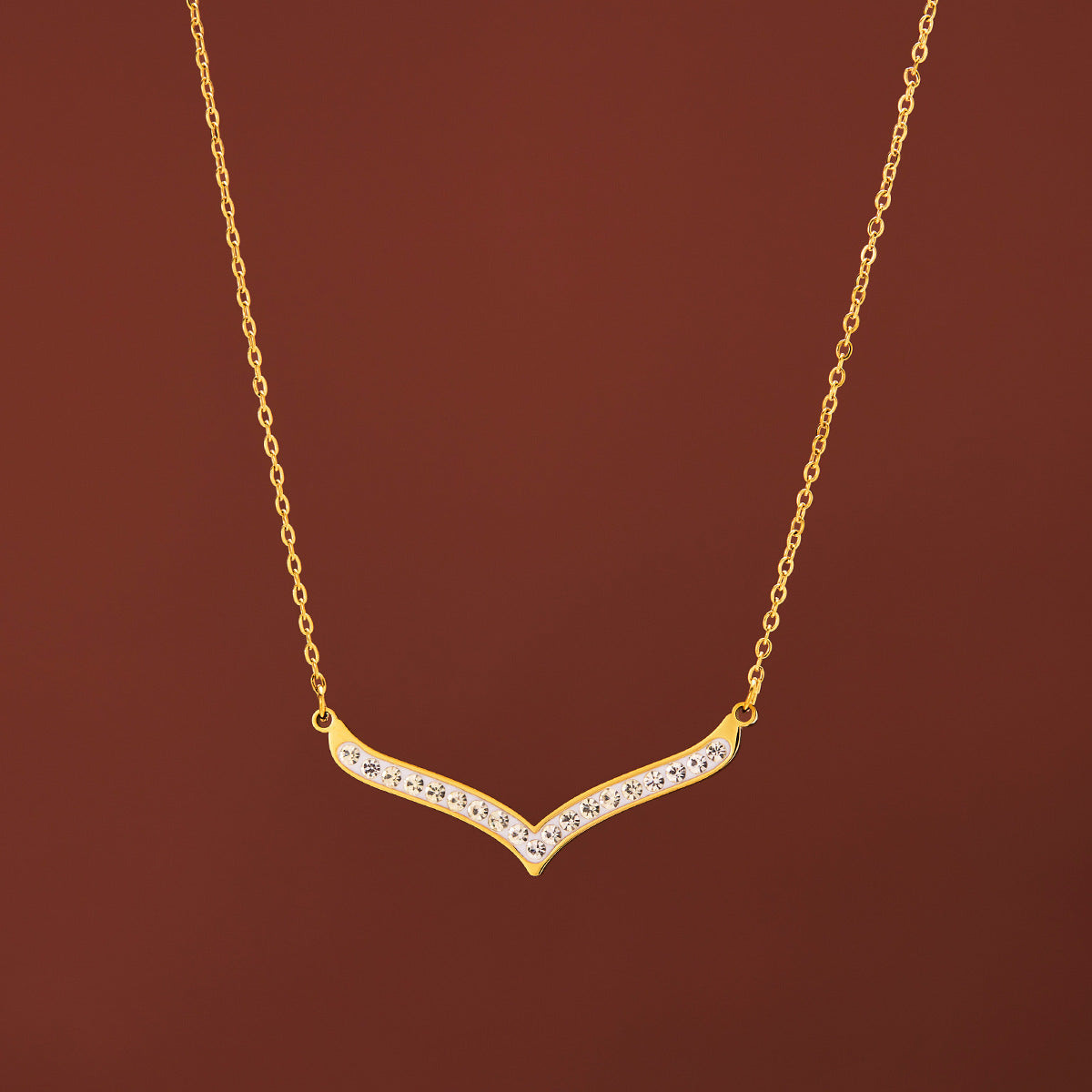 Titanium Steel V-Necklace