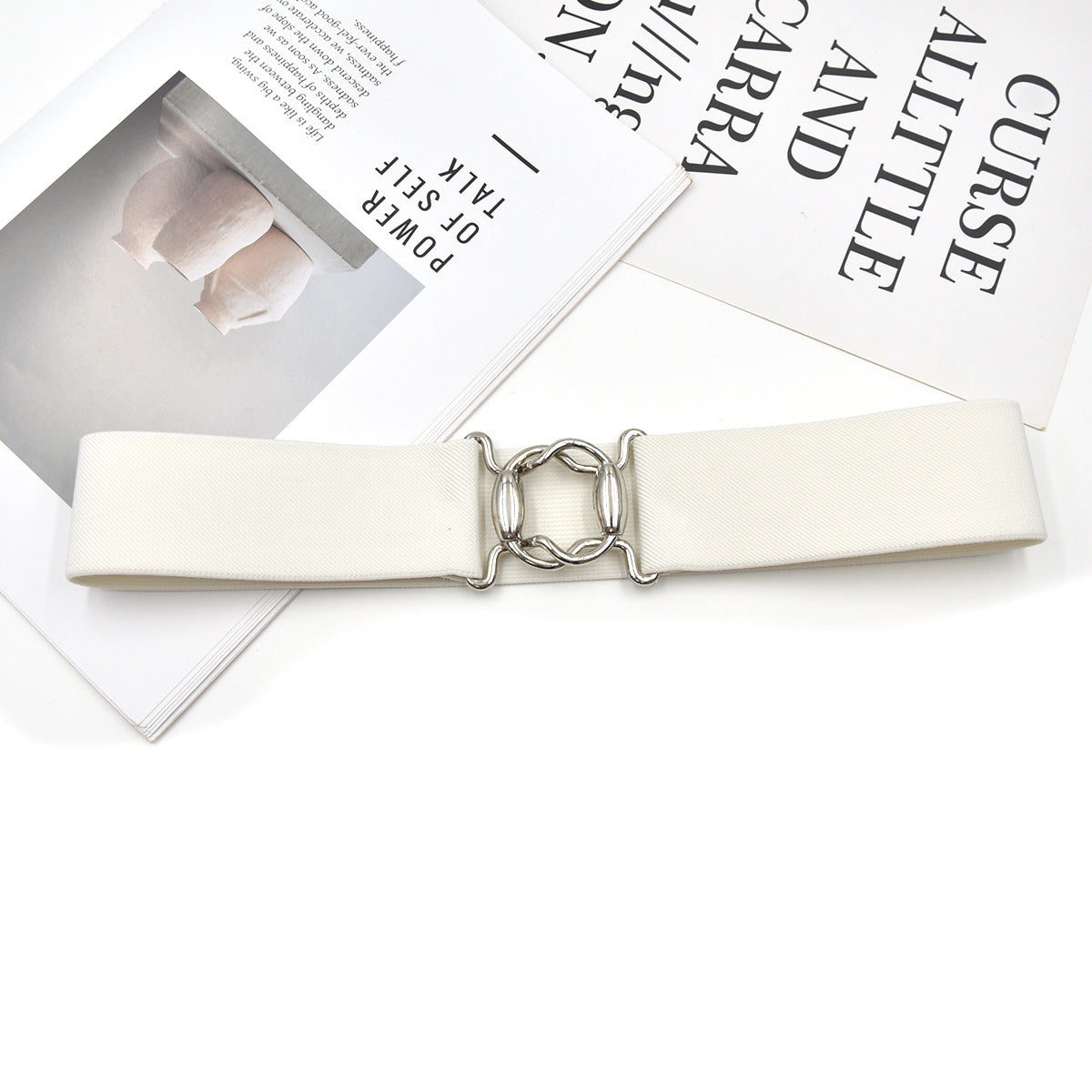 Popular women's belt gold buckle