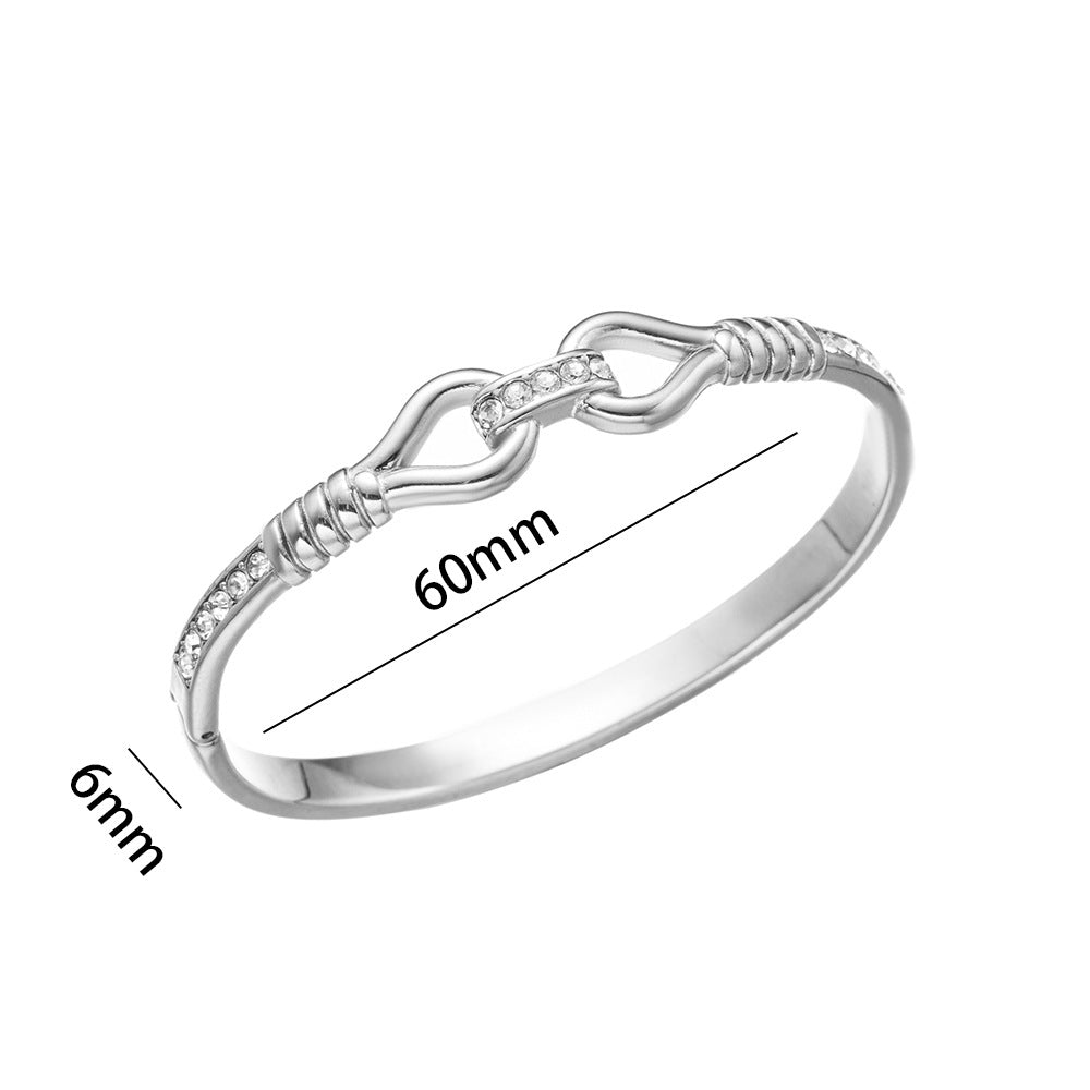 Chic Hollow Diamond Bangle Wholesale