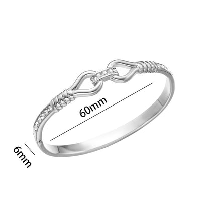 Chic Hollow Diamond Bangle Wholesale