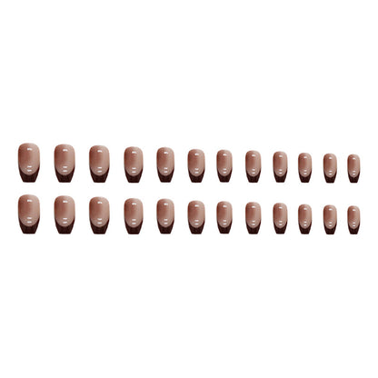 Short Ballet French Fake Nails