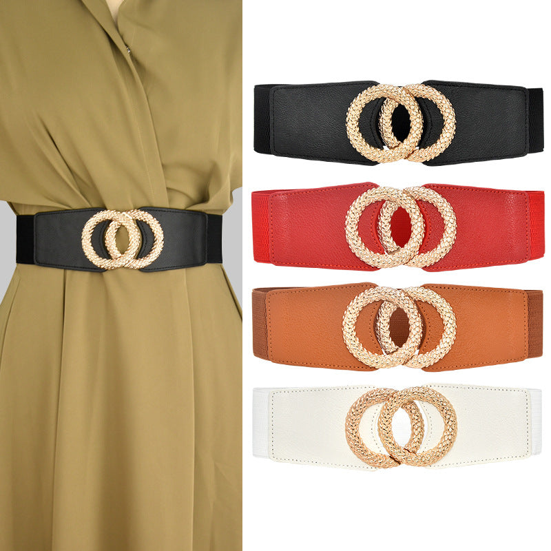 Elastic wide waist seal, new casual.