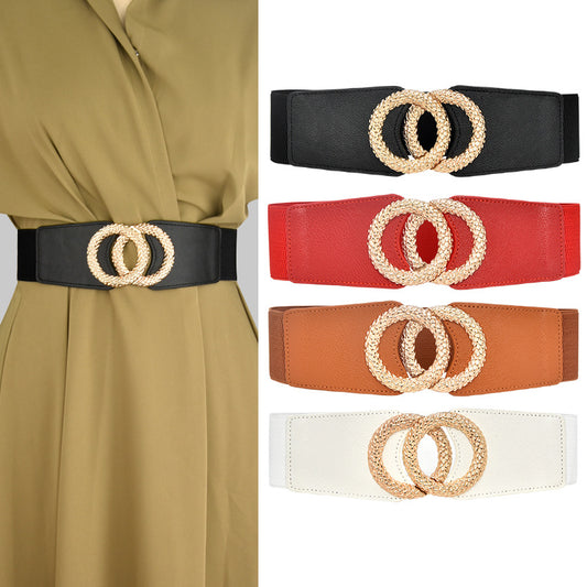 Elastic wide waist seal, new casual.