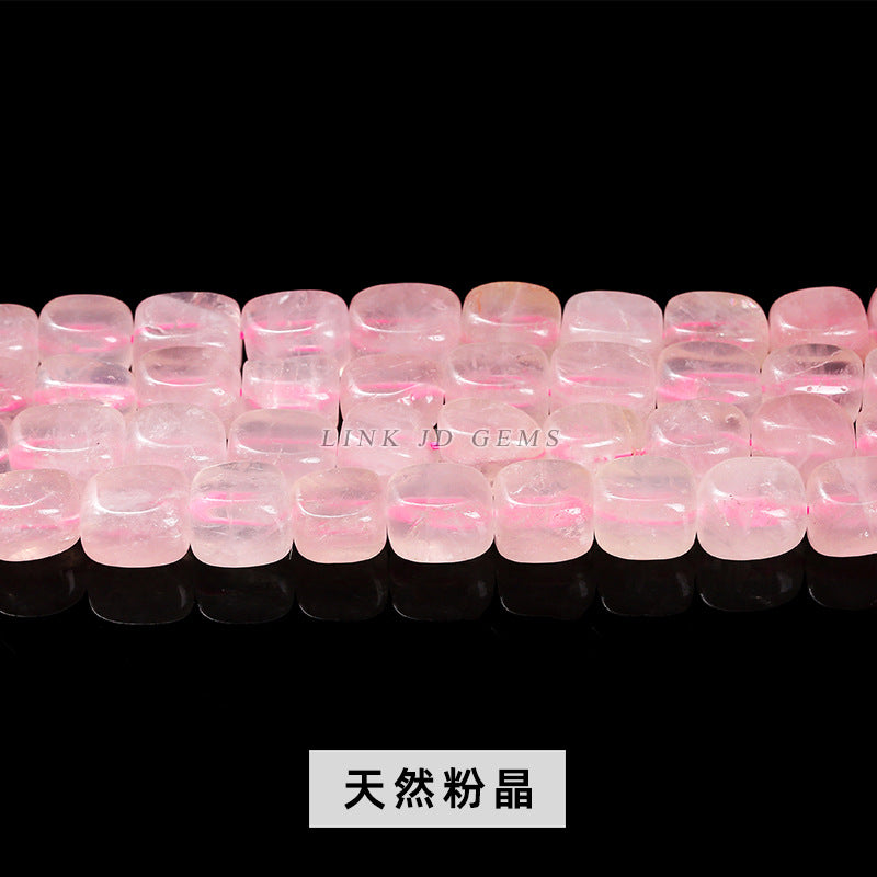 Cristal en polvo rectangular con cuentas moldeadas Cuentas sueltas cuadradas de cristal 