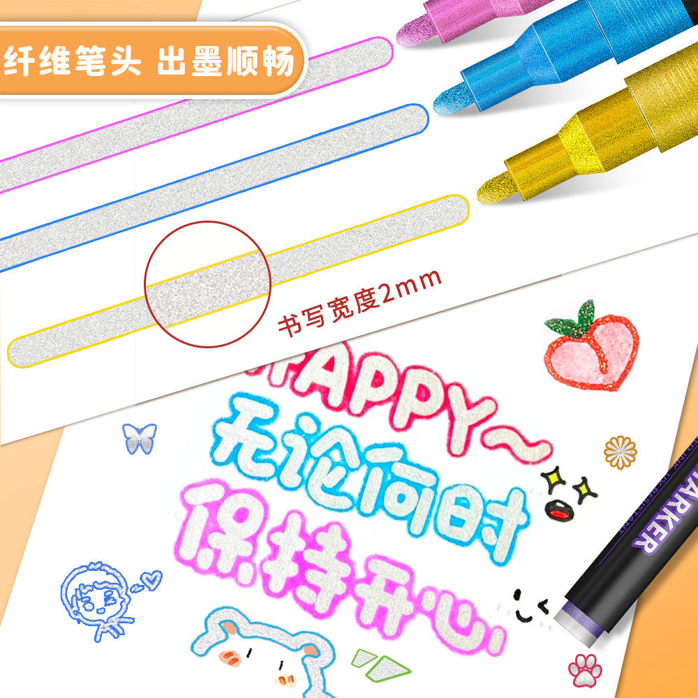 Double line contour pen