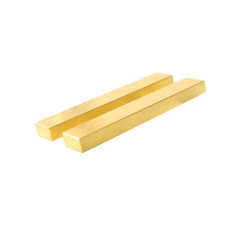 Solid brass paperweight ruler ornament