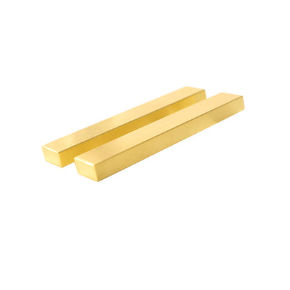 Solid brass paperweight ruler ornament