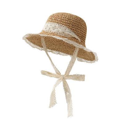 Handcrafted Lace Straw Hat