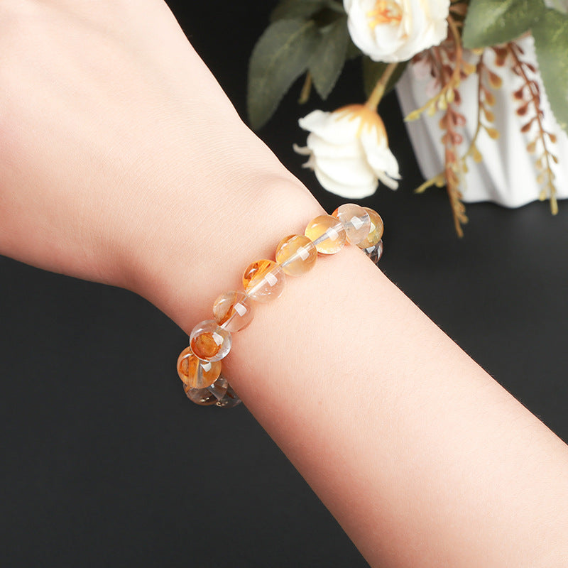 7A Natural Xanthate Flower Crystal Bracelet