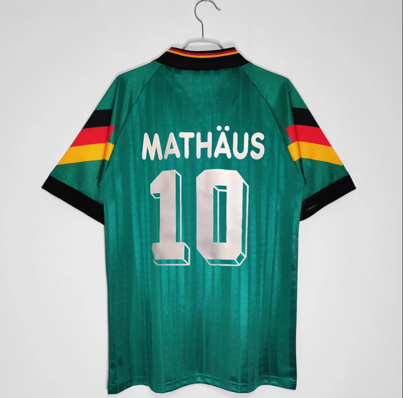 1992 Germany Klinsmann 18 Matthaus 10 Home Away Retro Jersey