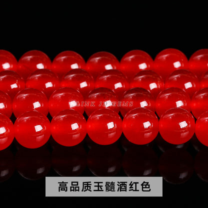 Color jade beads DIY jewelry accessories wholesale