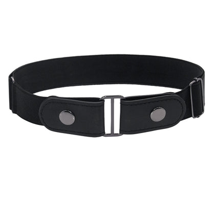 Brown Ladies Elastic Belt Buckle Belt