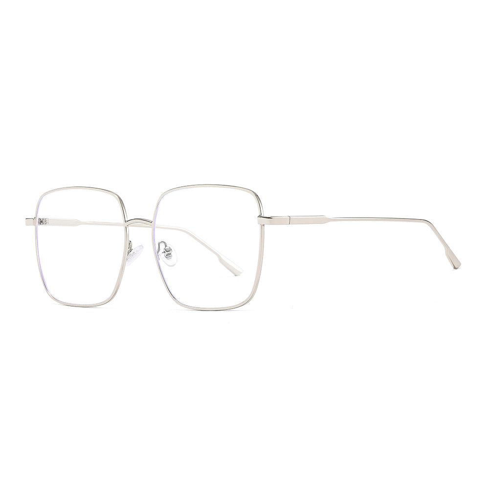 Color-changing Blue Light Blocking Metal Plain Glasses Frame Unisex