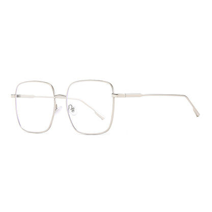 Color-changing Blue Light Blocking Metal Plain Glasses Frame Unisex