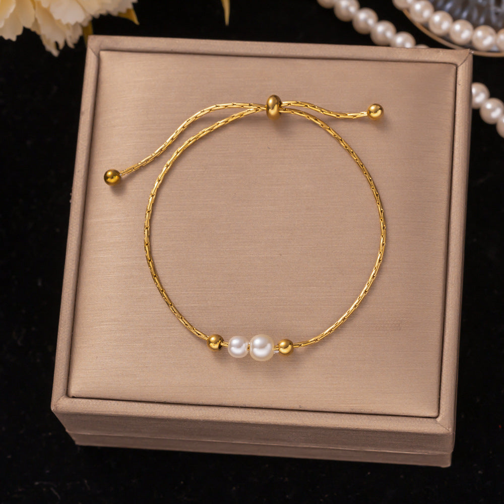 18K Gold Titanium Steel Bracelet