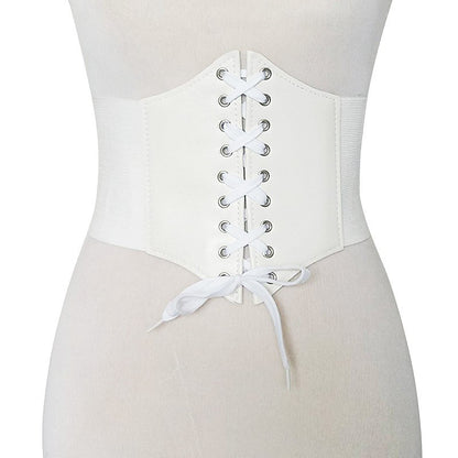 Plastic waist lace rivets