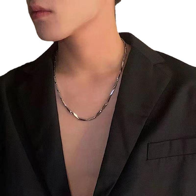 Boys necklace titanium steel