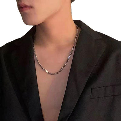 Boys necklace titanium steel