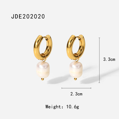 Pearl pendant earrings for women