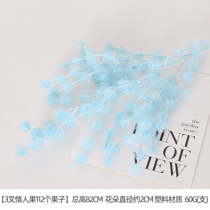 Artificial flowers blue series flowers plastic flowers wholesale