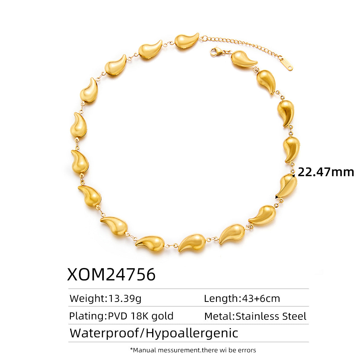 18K Gold Titanium Steel Retro 3D Oil-Pressed Necklace — Fade-Resistant