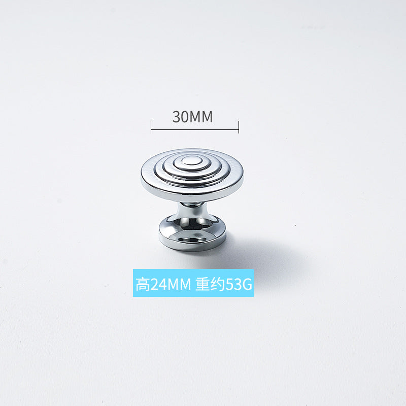 High-end solid brass handle silver plating