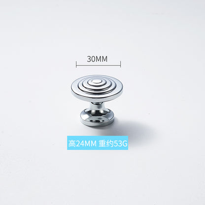 High-end solid brass handle silver plating