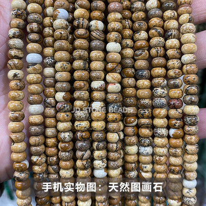 6 * 4Mm natural stone crystal abacus beads loose beads