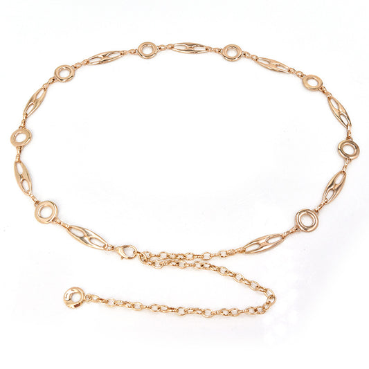 Pearl Ladies Metal Fine Waist Chain