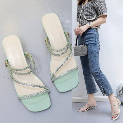 Spring and summer mid-heel san