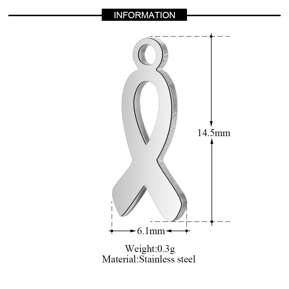 10 pcs/bag Cross Clover Bird Penguin Stainless Steel Pendant