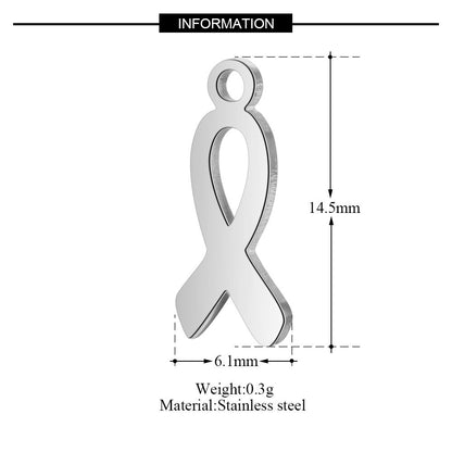 10 pcs/bag Cross Clover Bird Penguin Stainless Steel Pendant