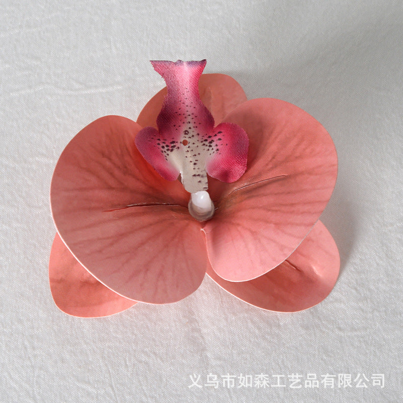 Cabeza de flor de orquídea mariposa de laminación 3D de simulación 