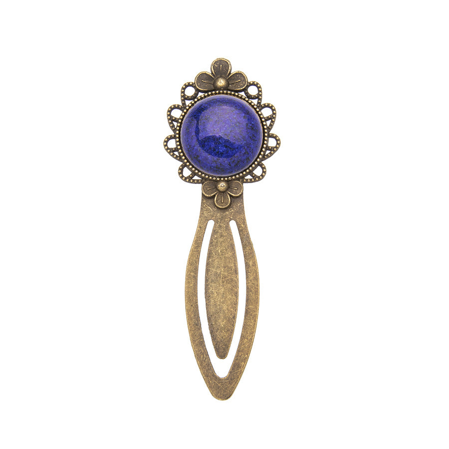 Crystal Retro Alloy Lace Bookmark Ruler