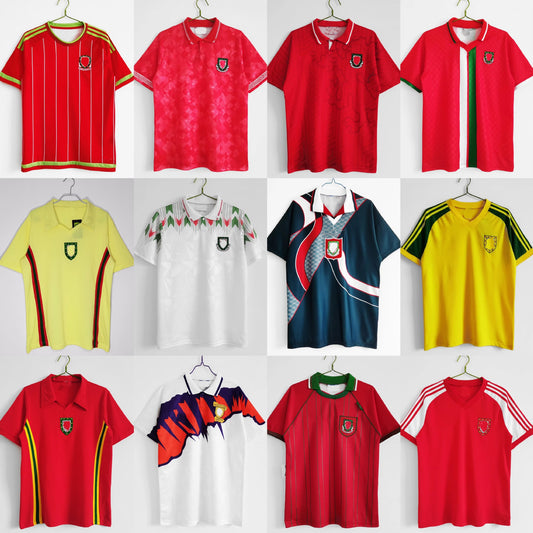 76-94 Wales Classic Retro Home Away Jersey