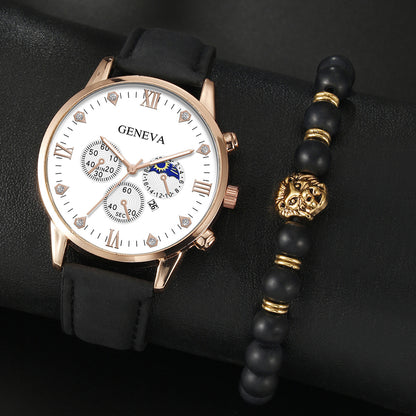 Versatile quartz watch set men