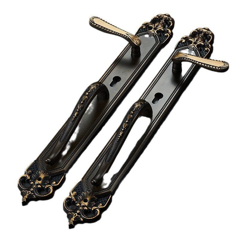 Brass door lock door lock handle