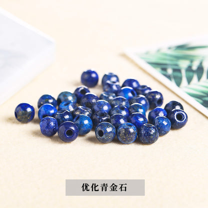agate large hole beads DIY necklace positioning beads