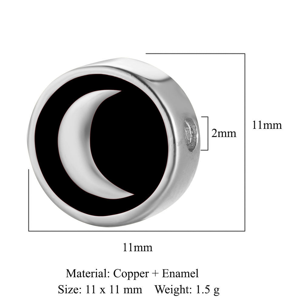 Cross Bergamot Copper Zircon Beads Spacer Beads