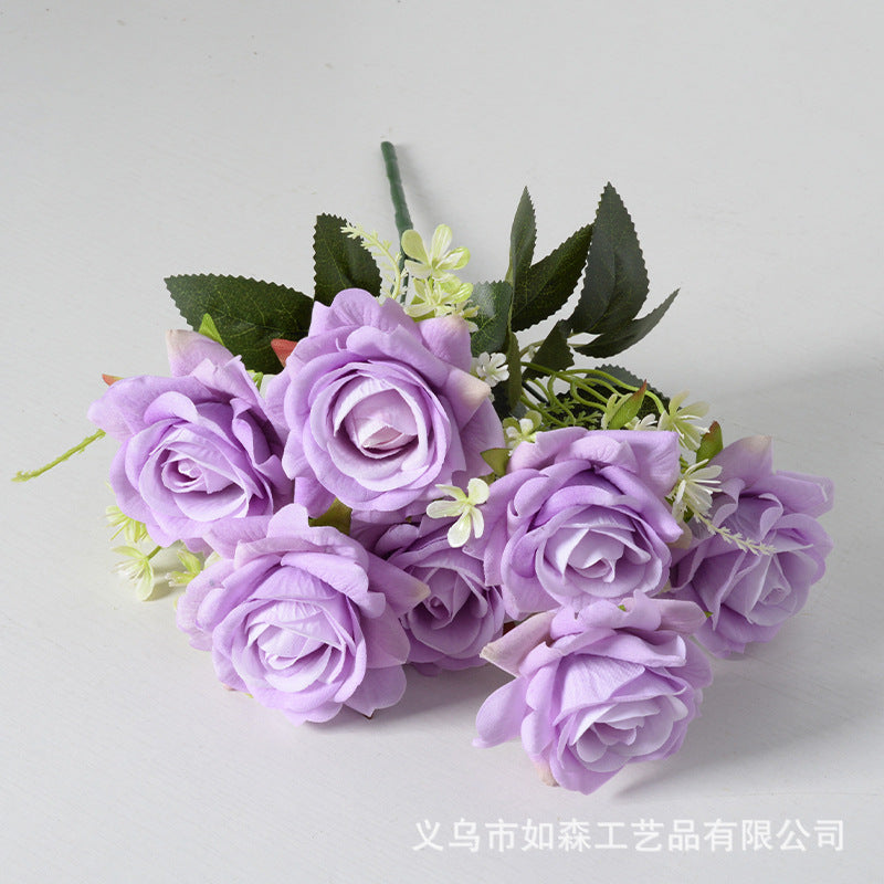 Artificial flower 7 heads Aisha rose