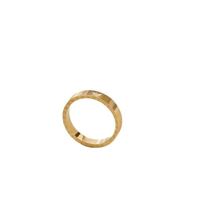 18K Gold "Love" Digital Women's Ring (Non-Fading)