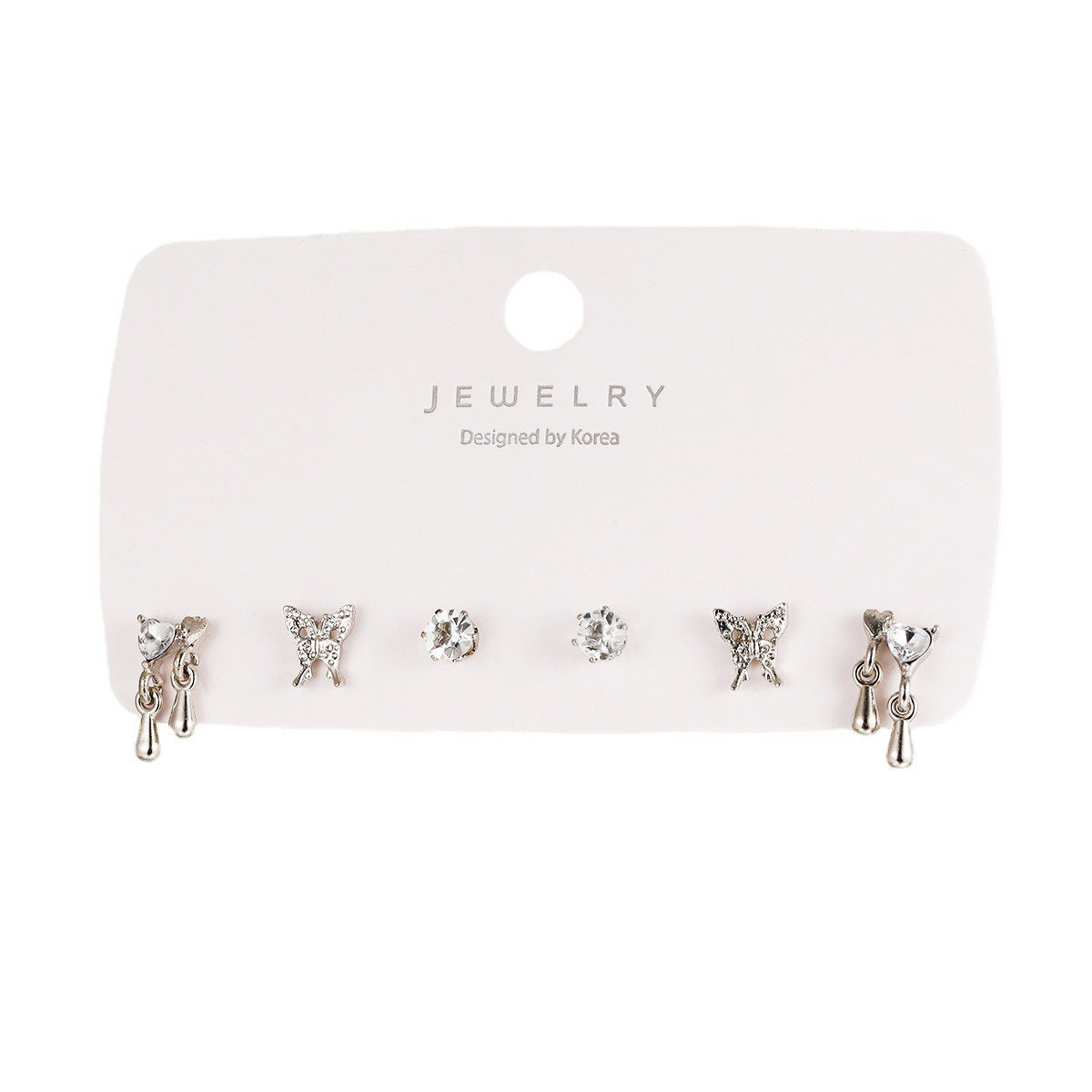 Liquid Butterfly Stud Earring Set