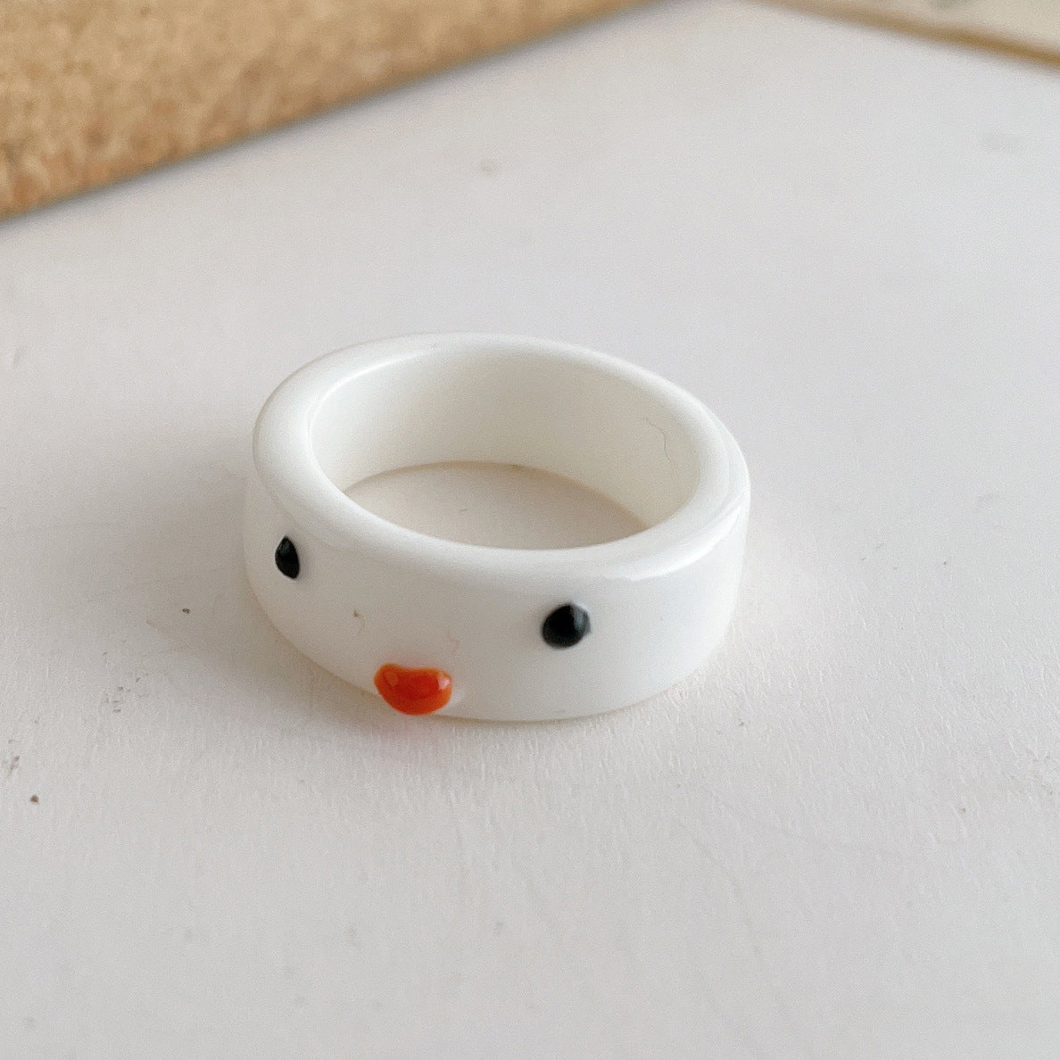 Cute Cartoon Frog Resin Ring