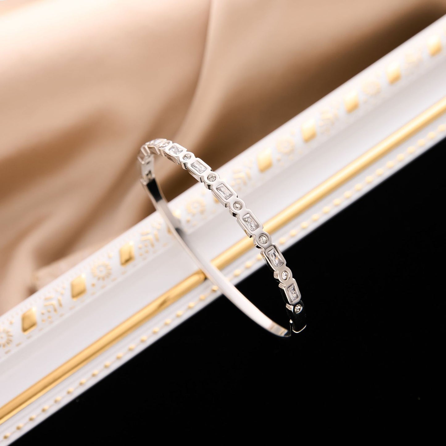 Square Diamond Zircon Bracelet