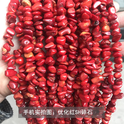 Gravel strip beads DIY accessories turquoise gravel