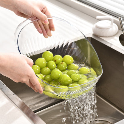 Rice washing colander
