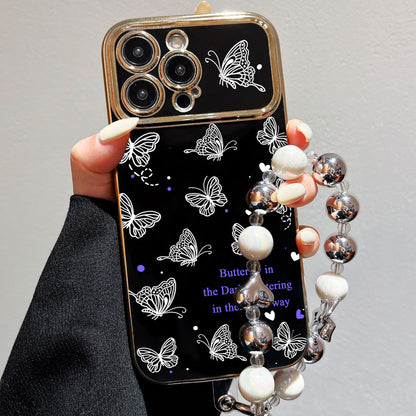 Apple 15 Pro Plated Window Butterfly Galaxy iPhone XR/13 Bracelet