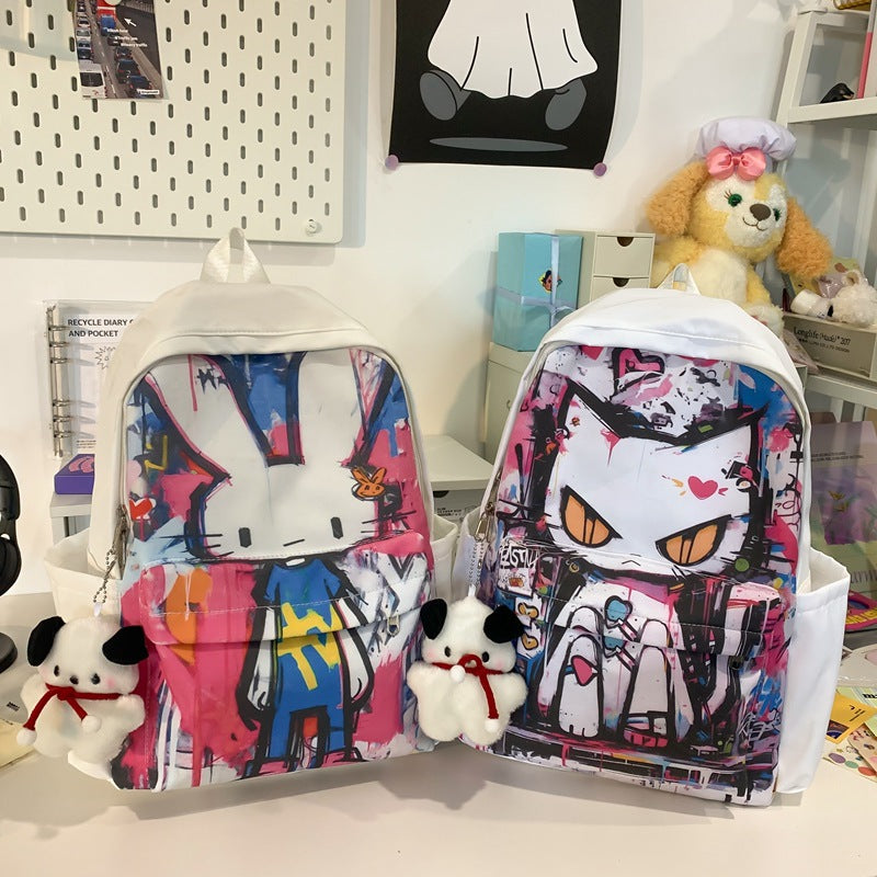 Graffiti comic school bag, backpack